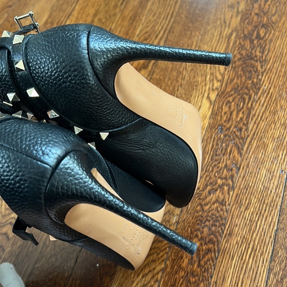 Valentino Peep Toe Booties